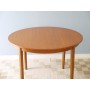 Table scandinave ronde en teck