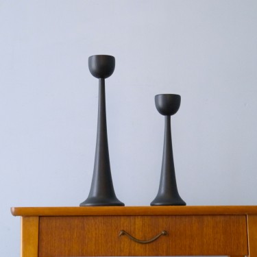 Paire de bougeoirs vintage scandinave