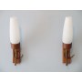 Paire d'appliques scandinaves en teck