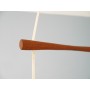 Suspension scandinave vintage teck et verre