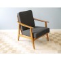 Fauteuil vintage scandinave en hêtre