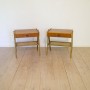 Paire de chevets scandinaves