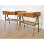 Paire de chevets scandinaves