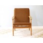 Fauteuil design scandinave en chêne 1960