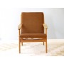 Fauteuil design scandinave en chêne 1960