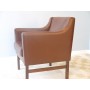 Fauteuil design scandinave en cuir