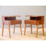 Chevets vintage scandinave pieds compas