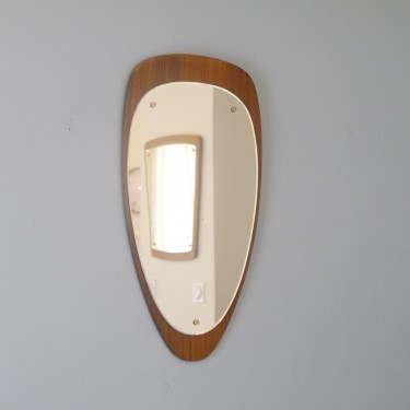 Miroir scandinave asymetrique 1960