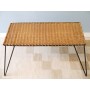 Table basse en rotin