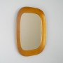 Miroir vintage scandinave en teck massif