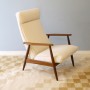 Fauteuil vintage scandinave en teck