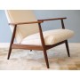 Fauteuil vintage scandinave en teck