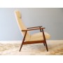 Fauteuil vintage scandinave en teck