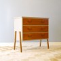 Commode vintage pieds compas