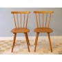 Paire de chaises vintage scandinave 1960