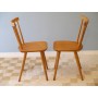 Paire de chaises vintage scandinave 1960