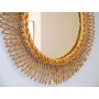 Miroir vintage en rotin