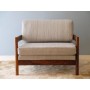 Fauteuil design vintage scandinave en pallissandre