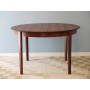 Table de repas ronde extensible design scandinave