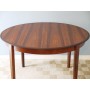 Table de repas ronde extensible design scandinave