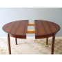 Table de repas ronde extensible design scandinave