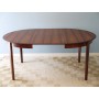 Table de repas ronde extensible design scandinave