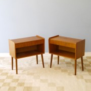 Paire de tables de chevet vintage scandinave