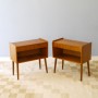 Paire de table de chevet vintage scandinave