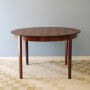 Table de repas ronde extensible design scandinave