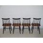 Serie de 4 chaises scandinaves Fanett Tapiovaara design