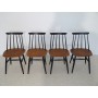 Serie de 4 chaises scandinaves Fanett Tapiovaara design