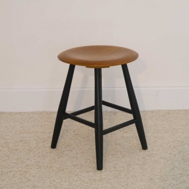 Tabouret vintage scandinave en bois Nesto