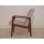 Fauteuil scandinave vintage année 60 en teck