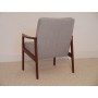 Fauteuil scandinave vintage année 60 en teck