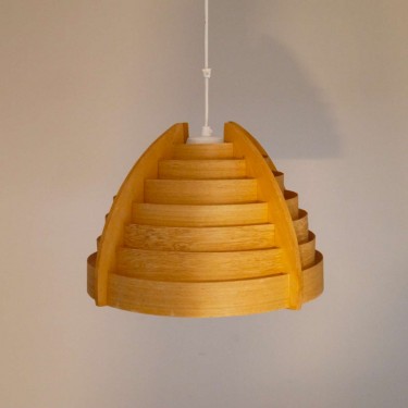 Suspension design scandinave en bois 1960