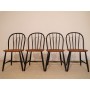 Serie de 4 chaises vintage scandinave "Nesto"