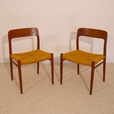 Chaises vintage danoise Niels O Moller