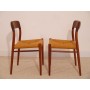 Chaises vintage danoise Niels O Moller