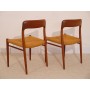 Chaises vintage danoise Niels O Moller