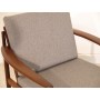 Fauteuil vintage scandinave moutarde