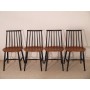 Serie de 4 chaises vinatge scandinave