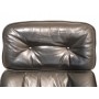 Fauteuil vintage pivotant cuir 1970