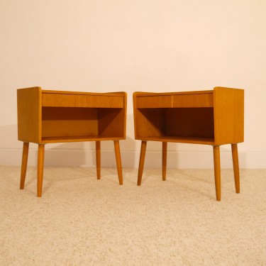 Paire de chevets vintage scandinave 1960 