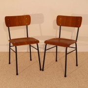 Paire de chaises vintage style indus