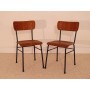 Paire de chaises vintage style indus