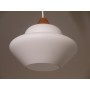 Suspension scandinave opaline et teck danemark 1960