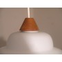 Suspension scandinave opaline et teck danemark 1960