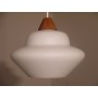 Suspension scandinave opaline et teck danemark 1960