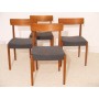 Serie de 4 chaises scandinave design Nils Jonsson