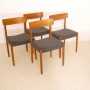 Serie de 4 chaises scandinave design Nils Jonsson